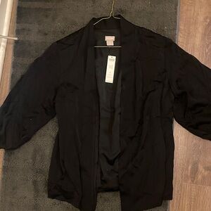 Chico's Black Easy Kimono Jacket